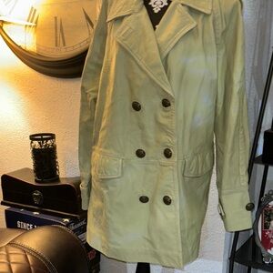 Women's Double-Breasted Jacket - Olive